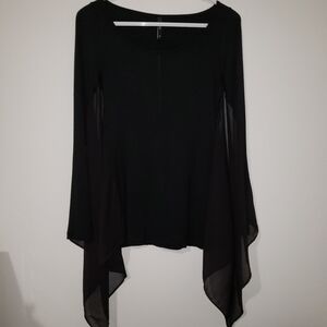  Killing CITY BLACK TEE with sheer vale sle…